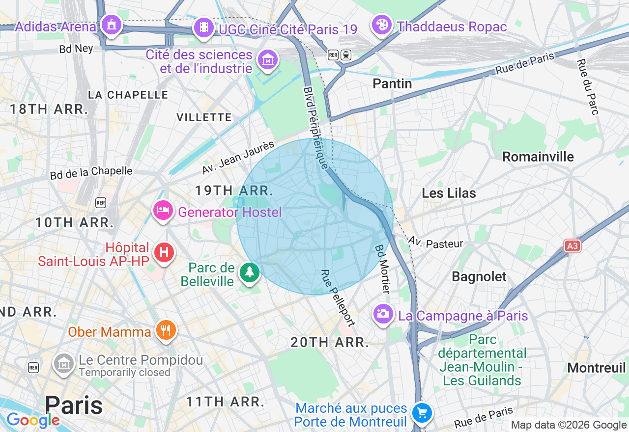 Carte de l'emplacement