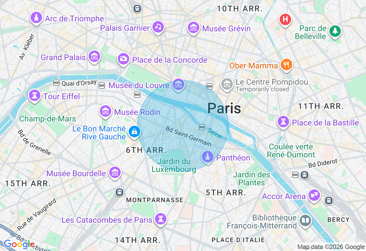Carte de l'emplacement