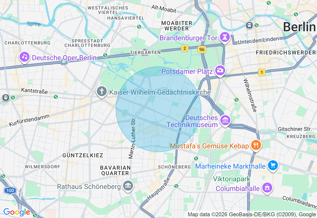 Kartenansicht der Location