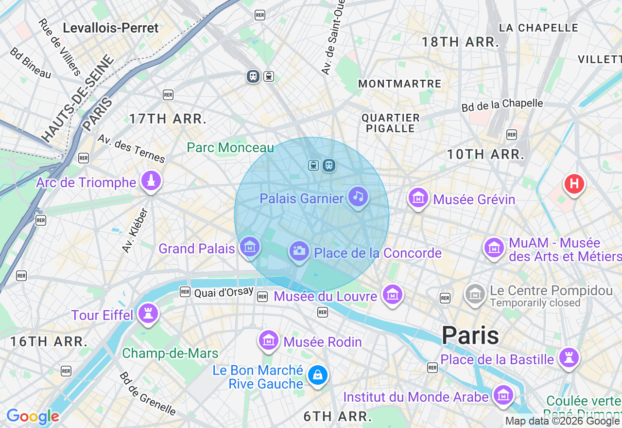 Carte de l'emplacement