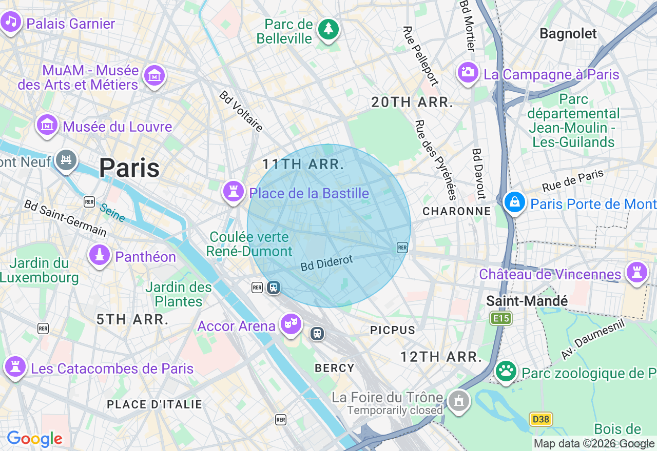 Carte de l'emplacement