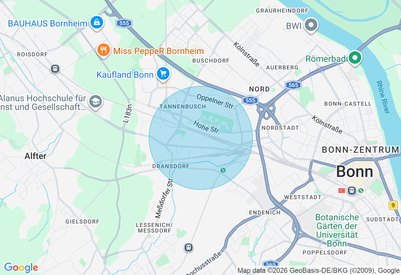 Kartenansicht der Location