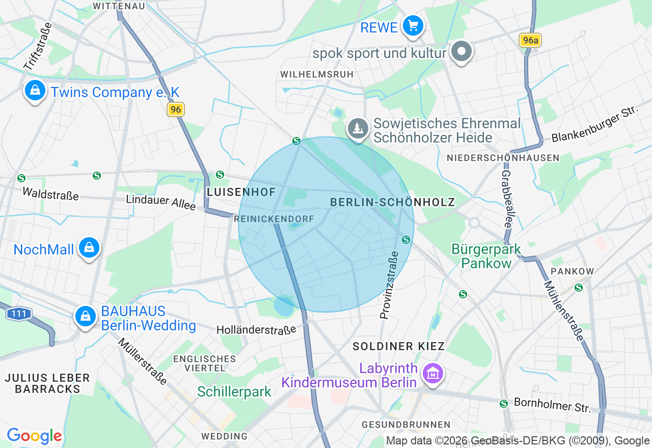 Kartenansicht der Location