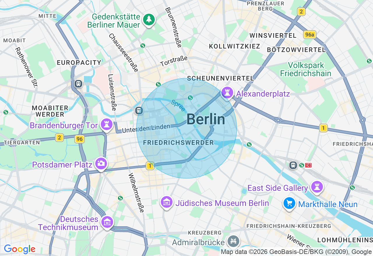 Kartenansicht der Location