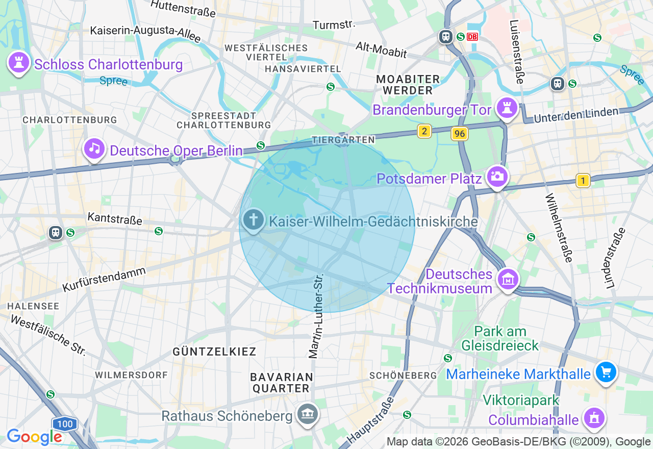 Kartenansicht der Location