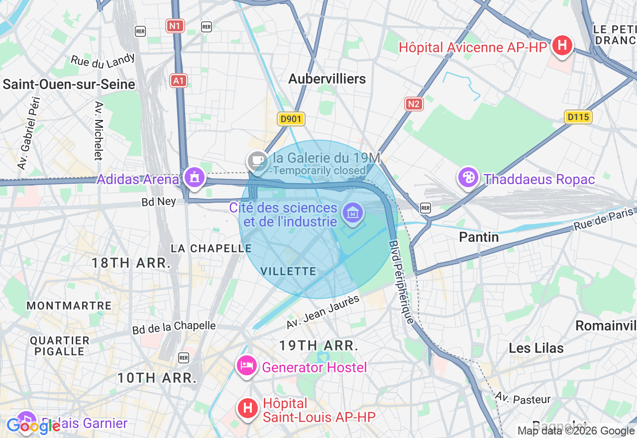 Carte de l'emplacement