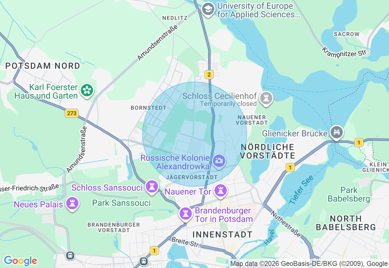 Kartenansicht der Location