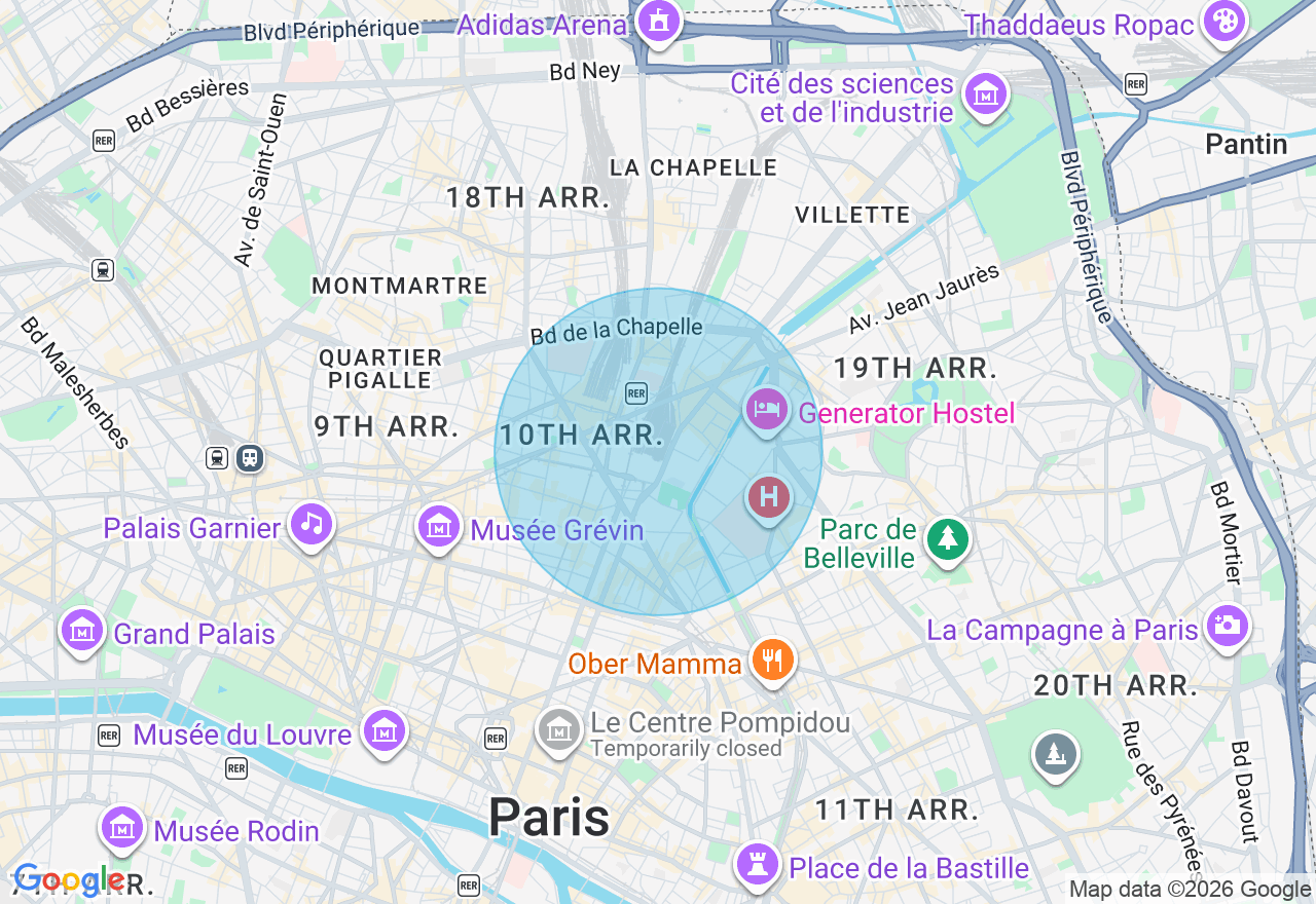 Carte de l'emplacement