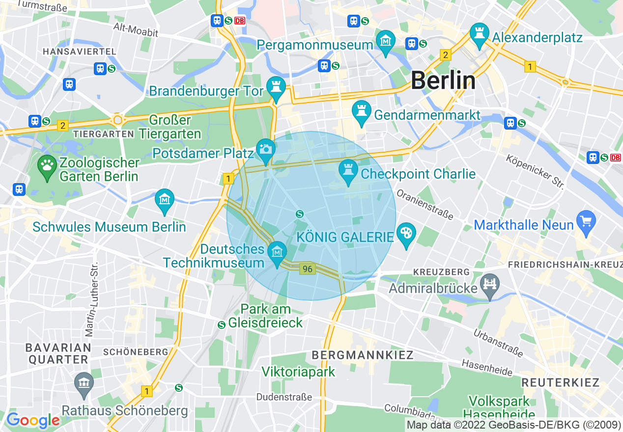Kartenansicht der Location