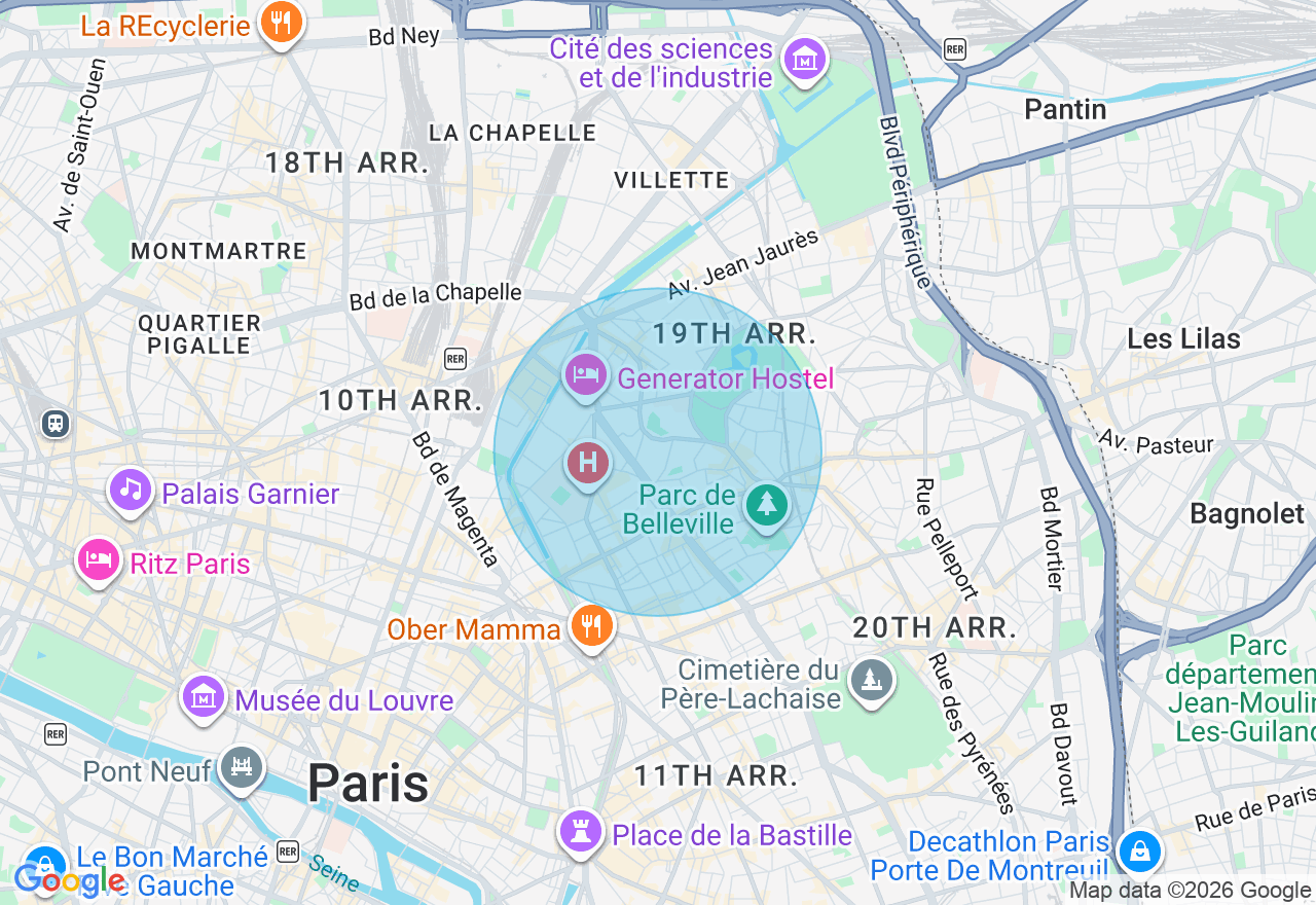 Carte de l'emplacement