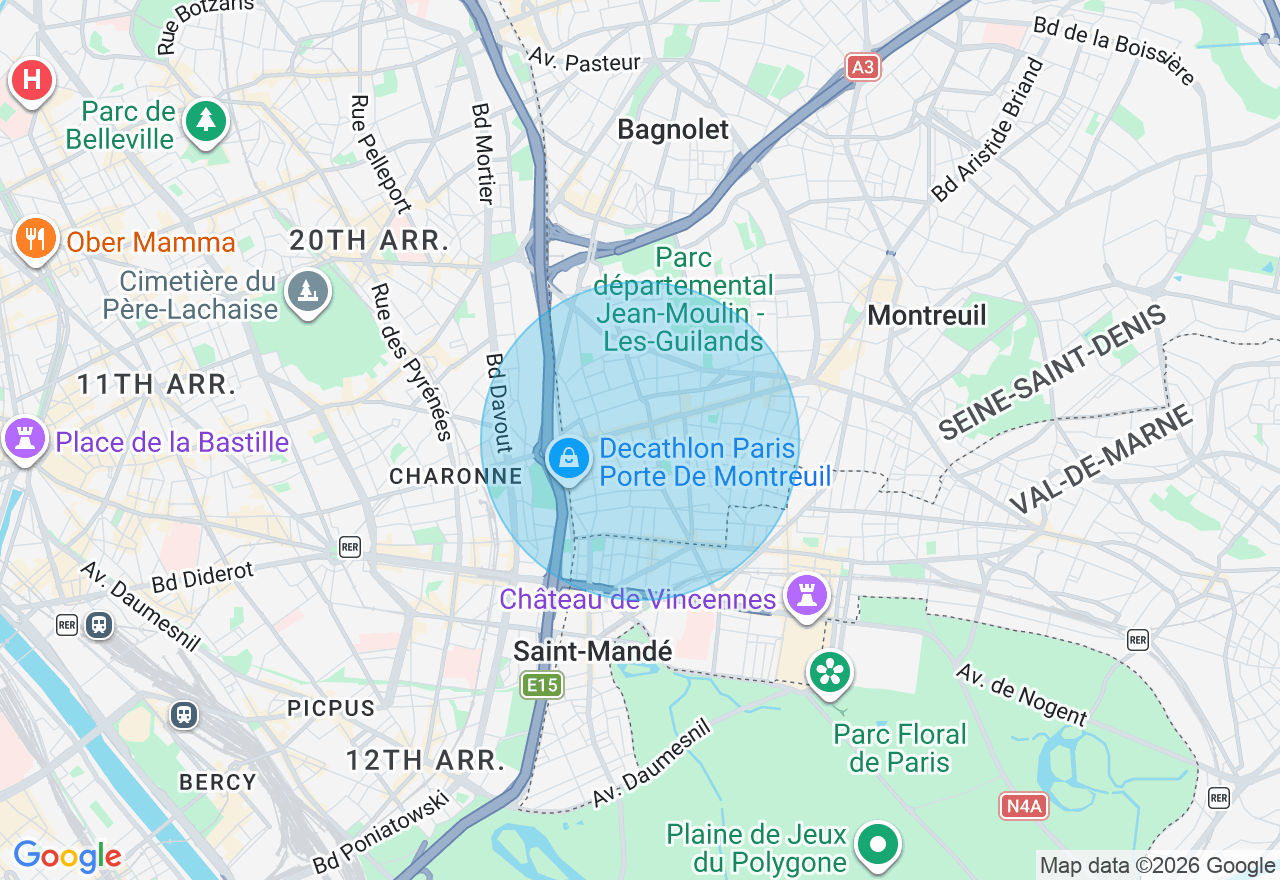 Carte de l'emplacement