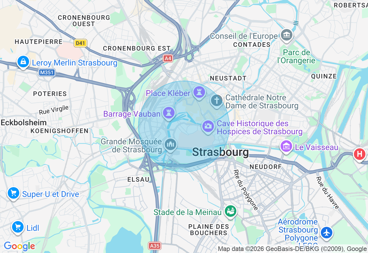 Carte de l'emplacement