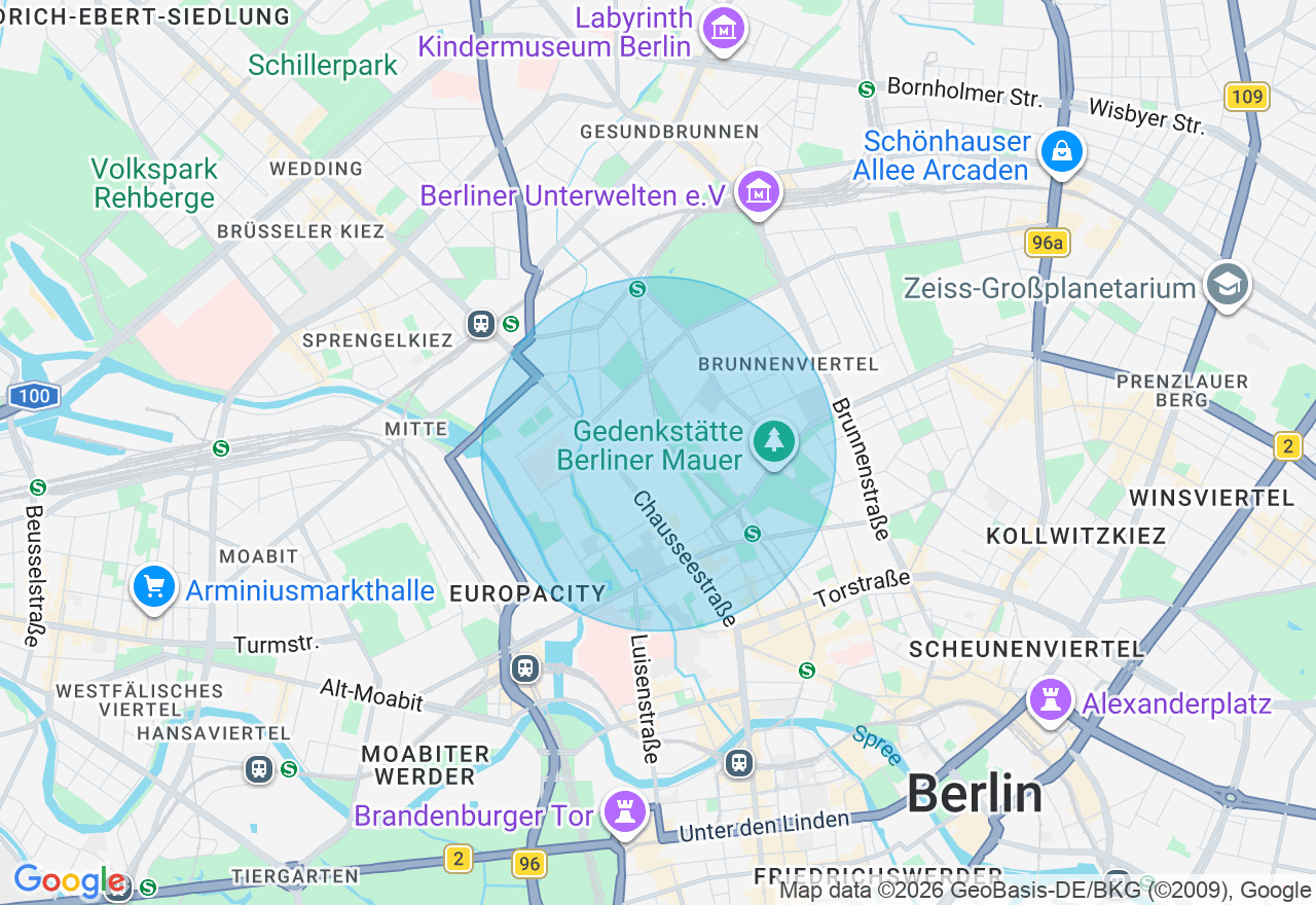 Kartenansicht der Location