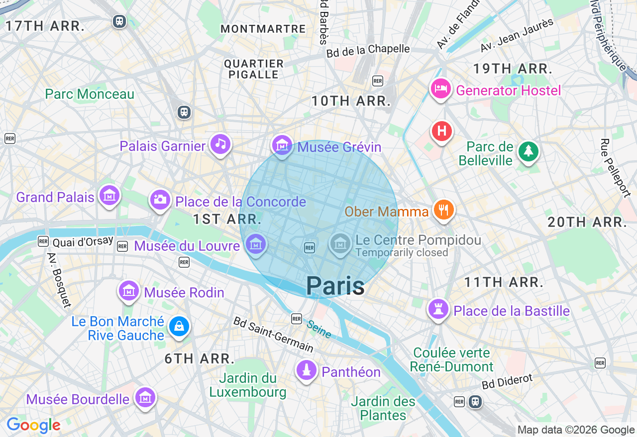 Carte de l'emplacement