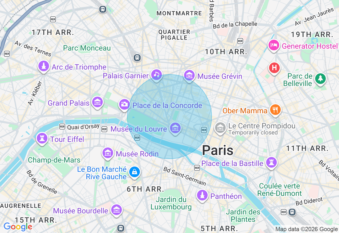 Carte de l'emplacement