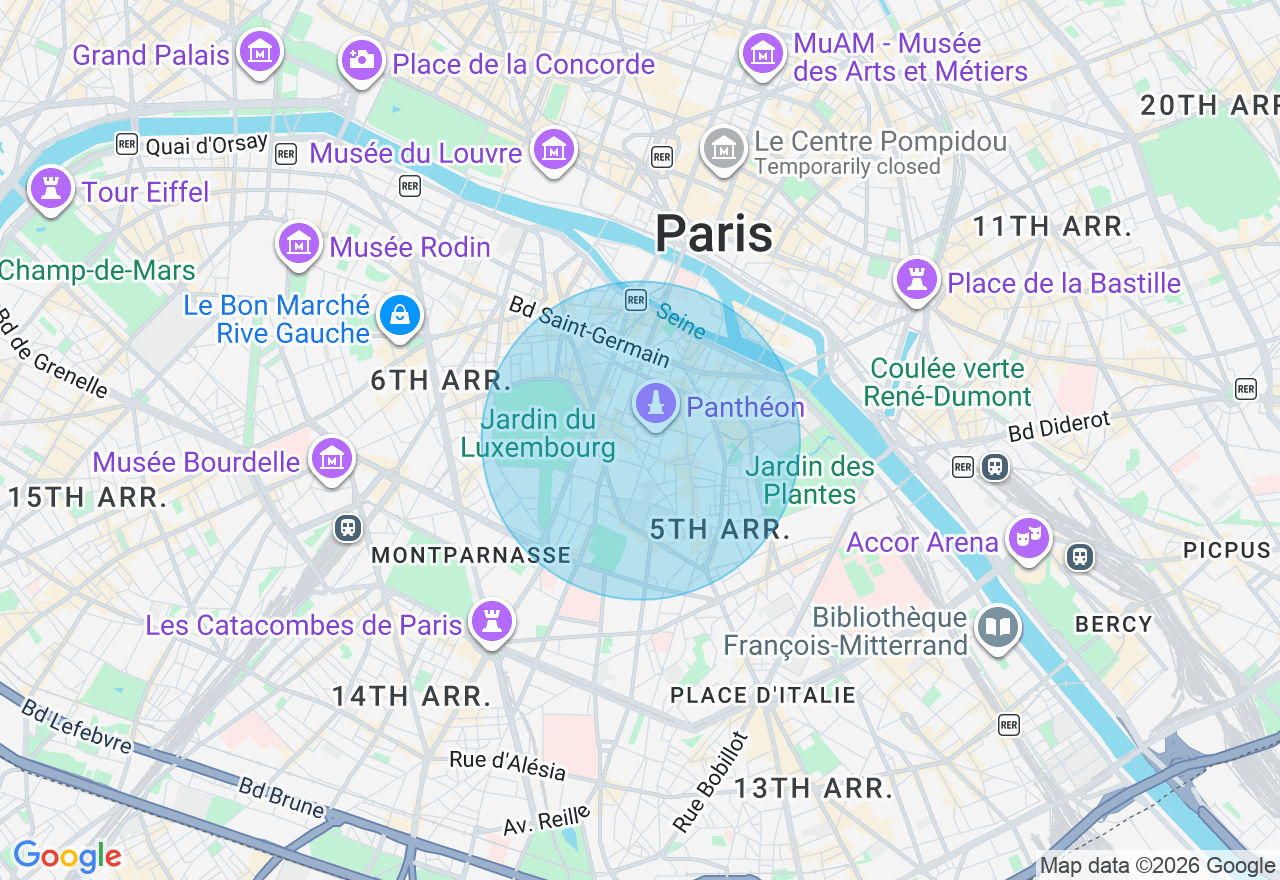Carte de l'emplacement