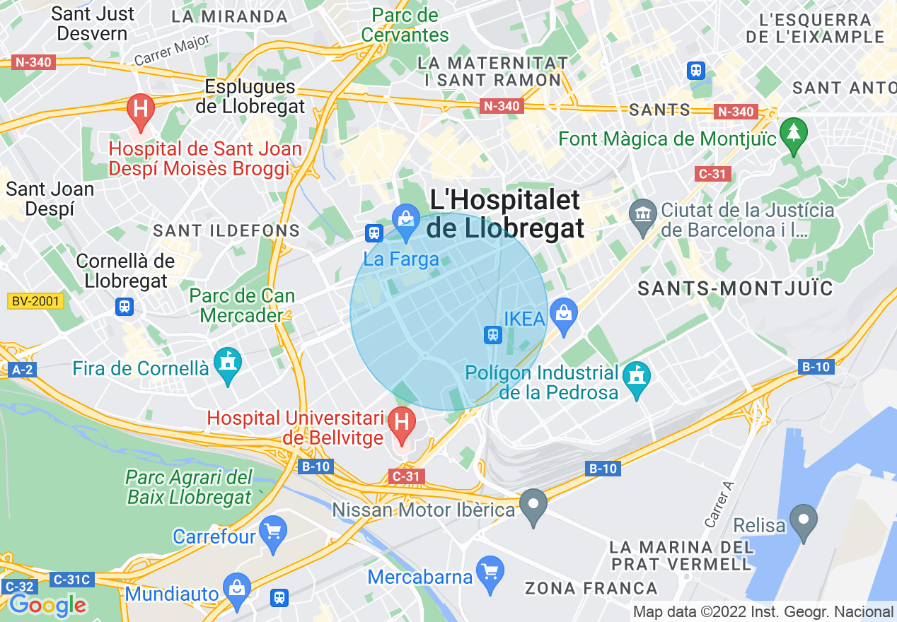 Mapa de la ubicación