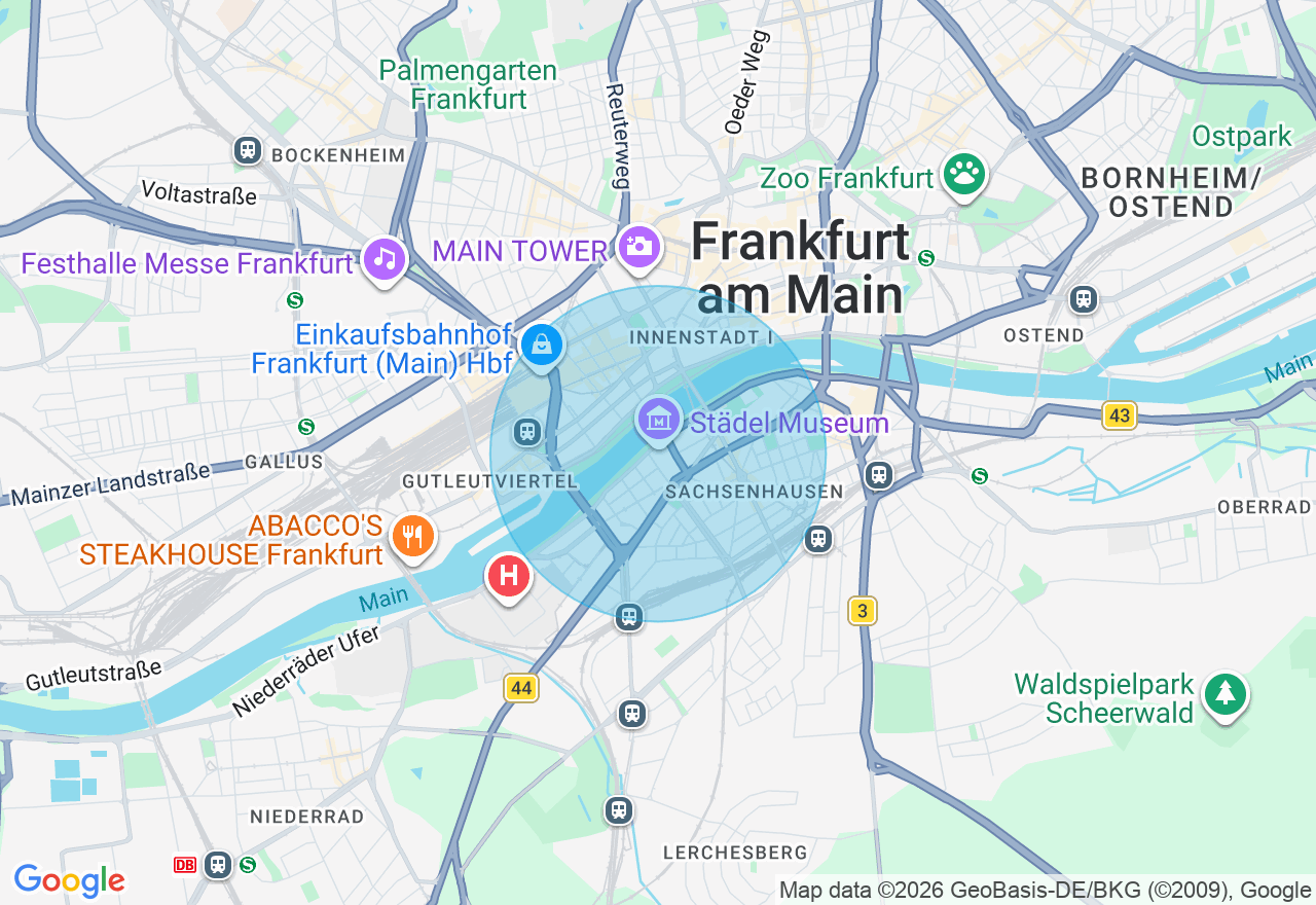 Kartenansicht der Location