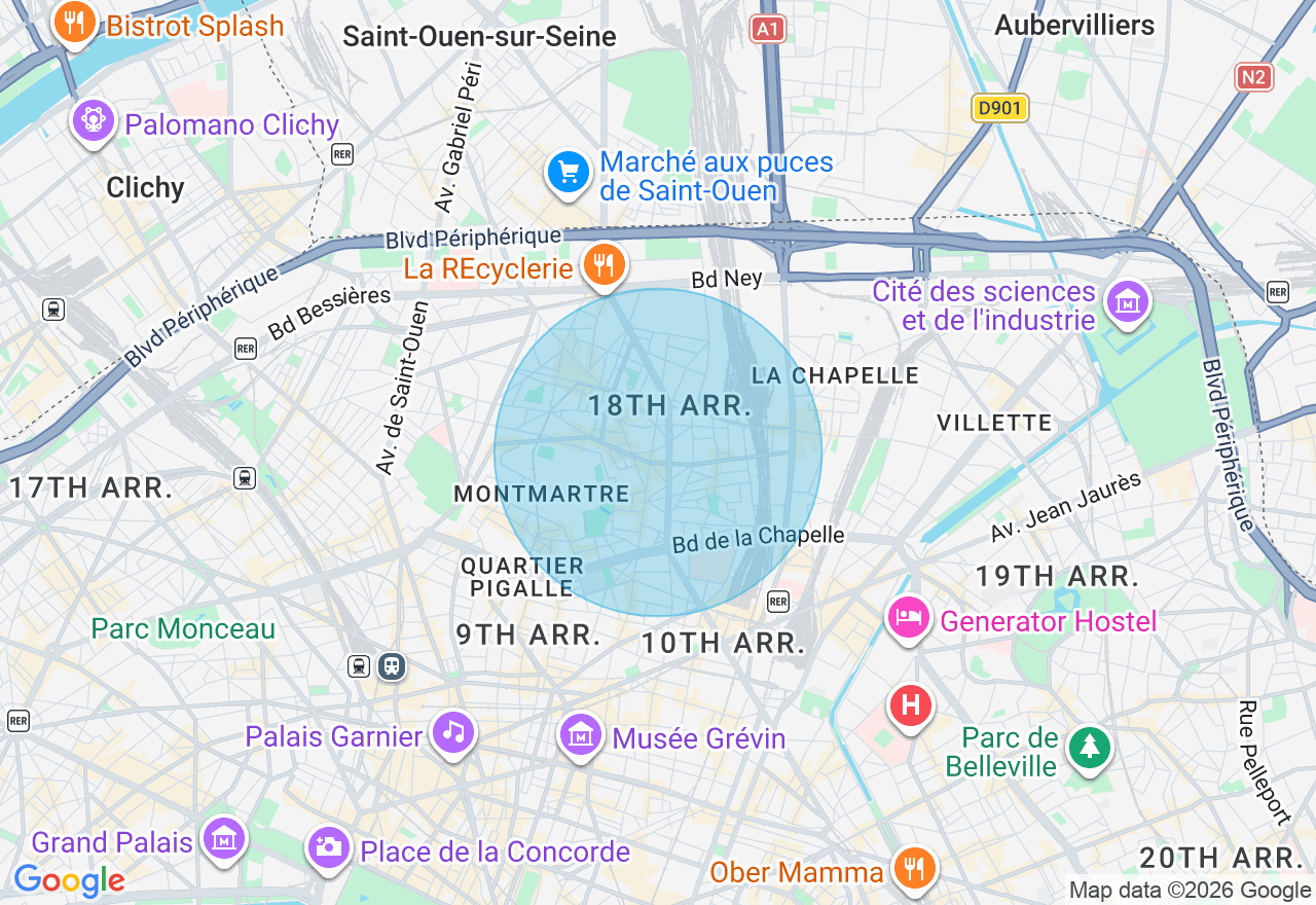 Carte de l'emplacement