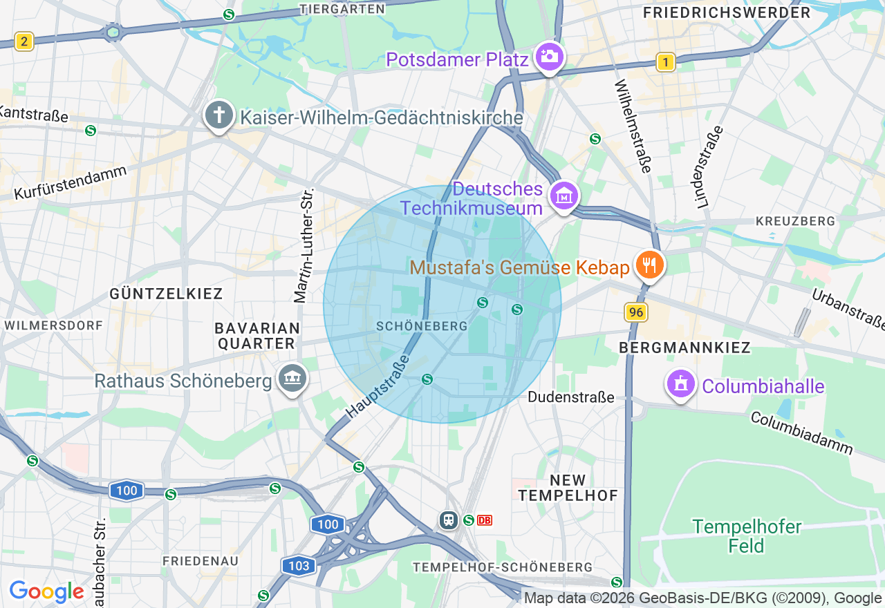 Kartenansicht der Location