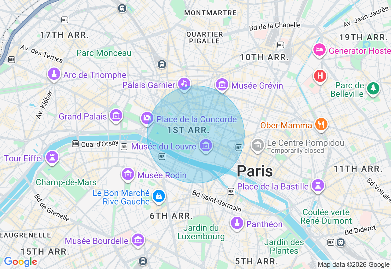 Carte de l'emplacement
