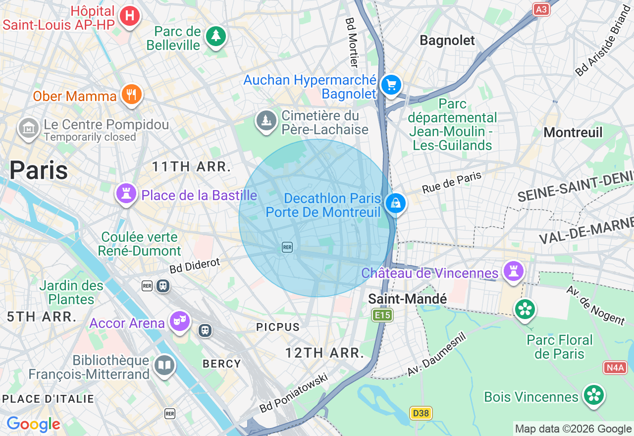 Carte de l'emplacement
