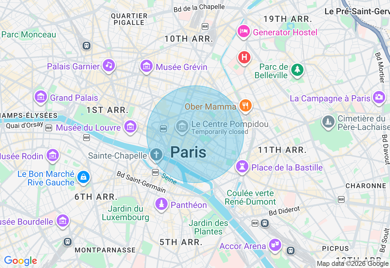 Carte de l'emplacement