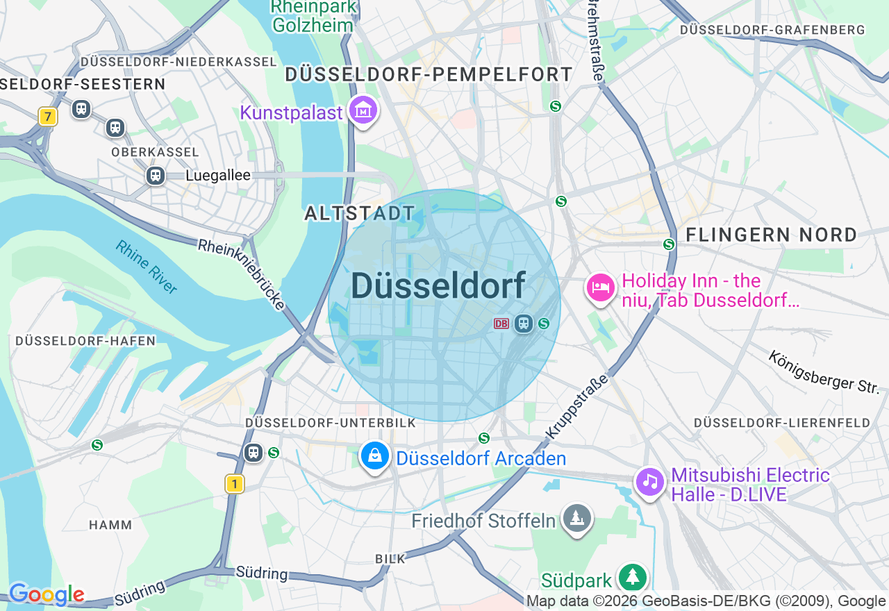 Kartenansicht der Location