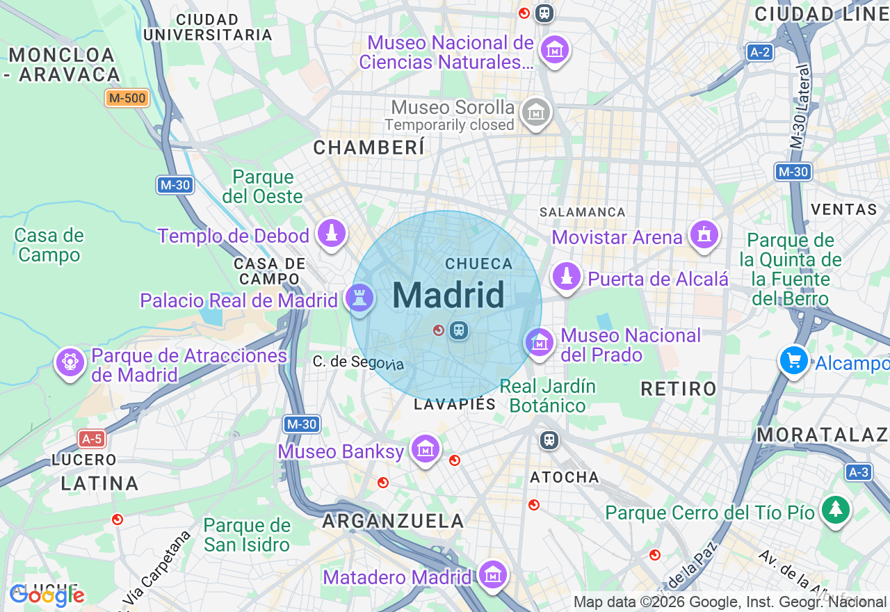 Mapa de la ubicación