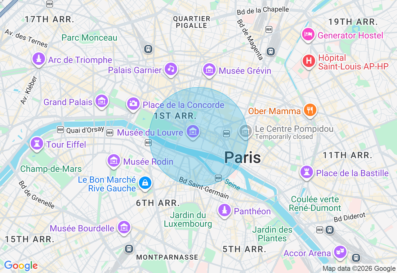 Carte de l'emplacement