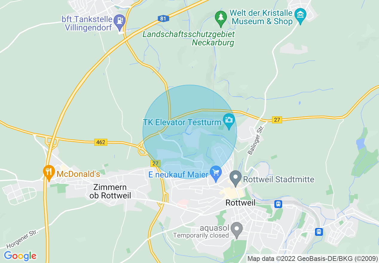 Kartenansicht der Location