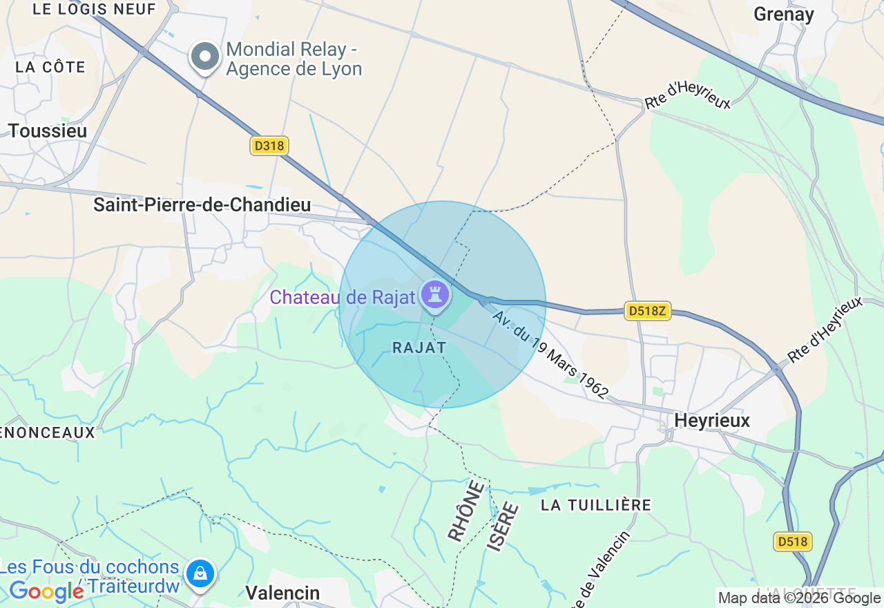 Carte de l'emplacement