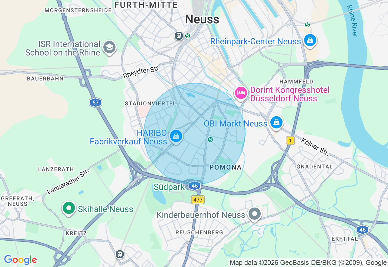 Kartenansicht der Location