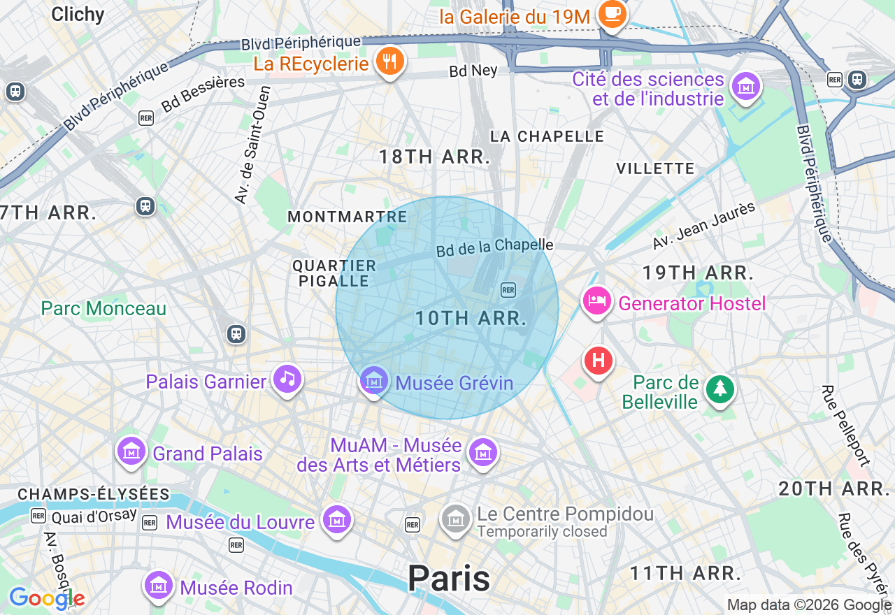 Carte de l'emplacement