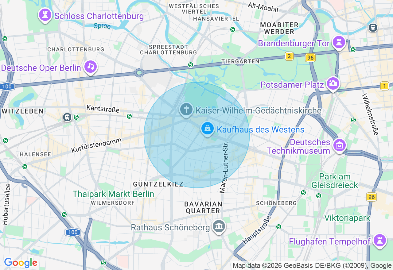Kartenansicht der Location