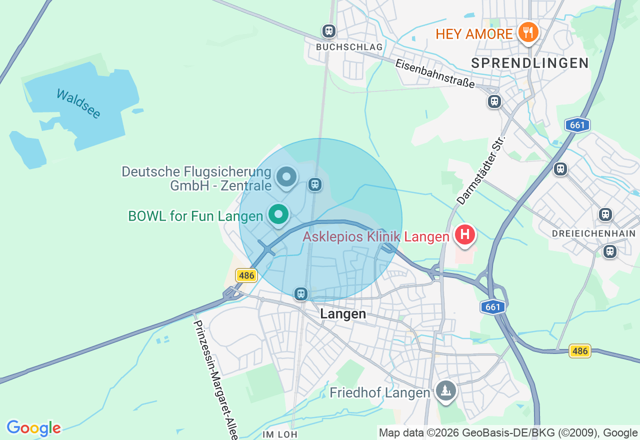 Kartenansicht der Location