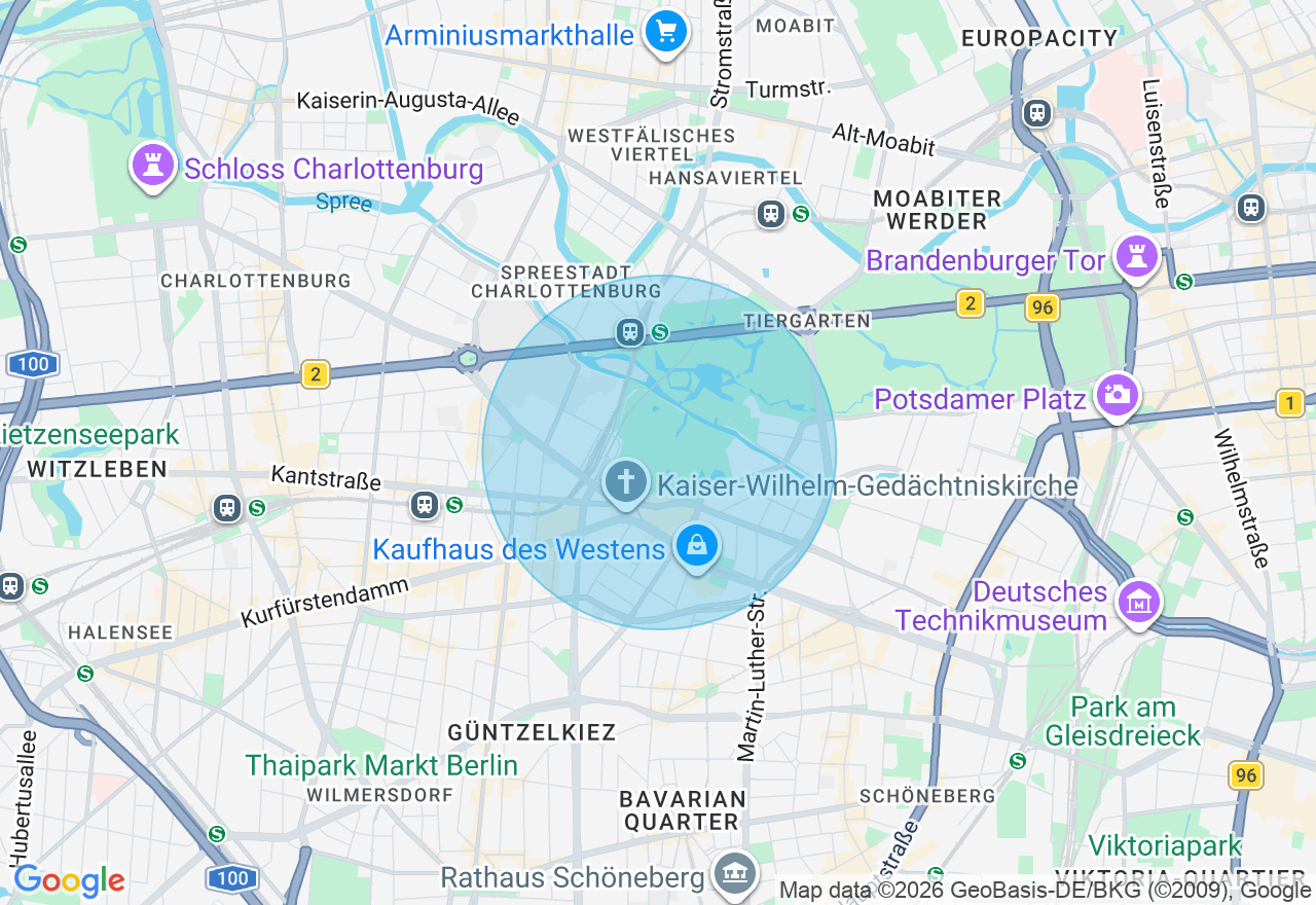Kartenansicht der Location