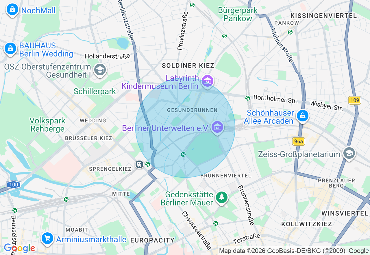 Kartenansicht der Location