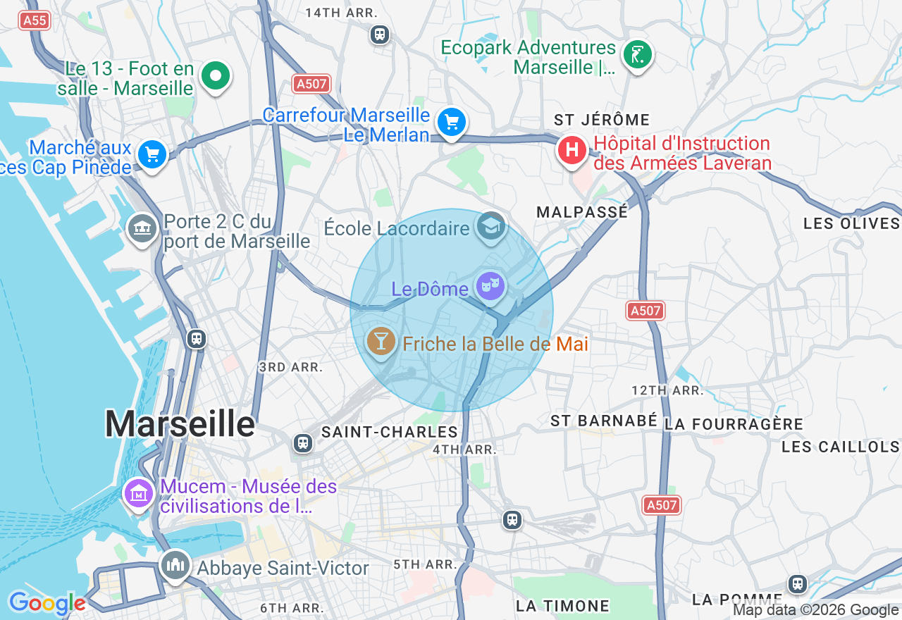 Carte de l'emplacement