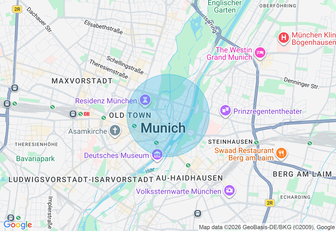 Kartenansicht der Location