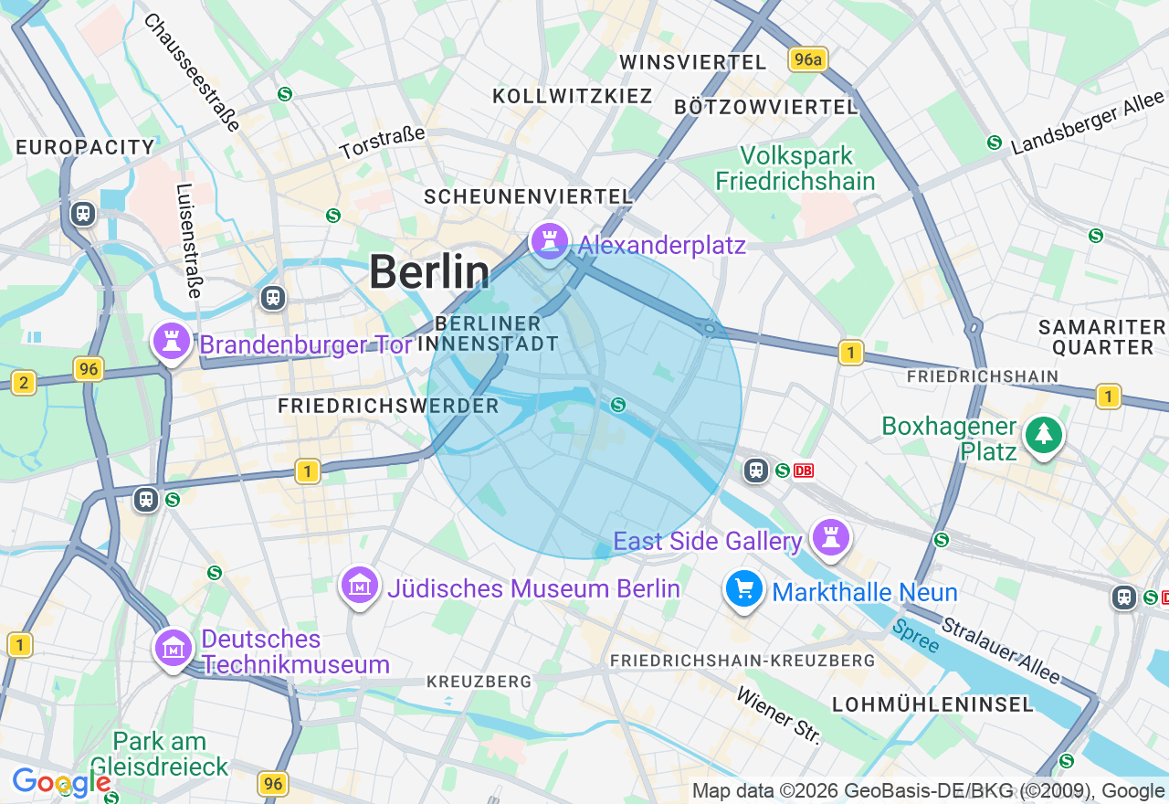 Kartenansicht der Location