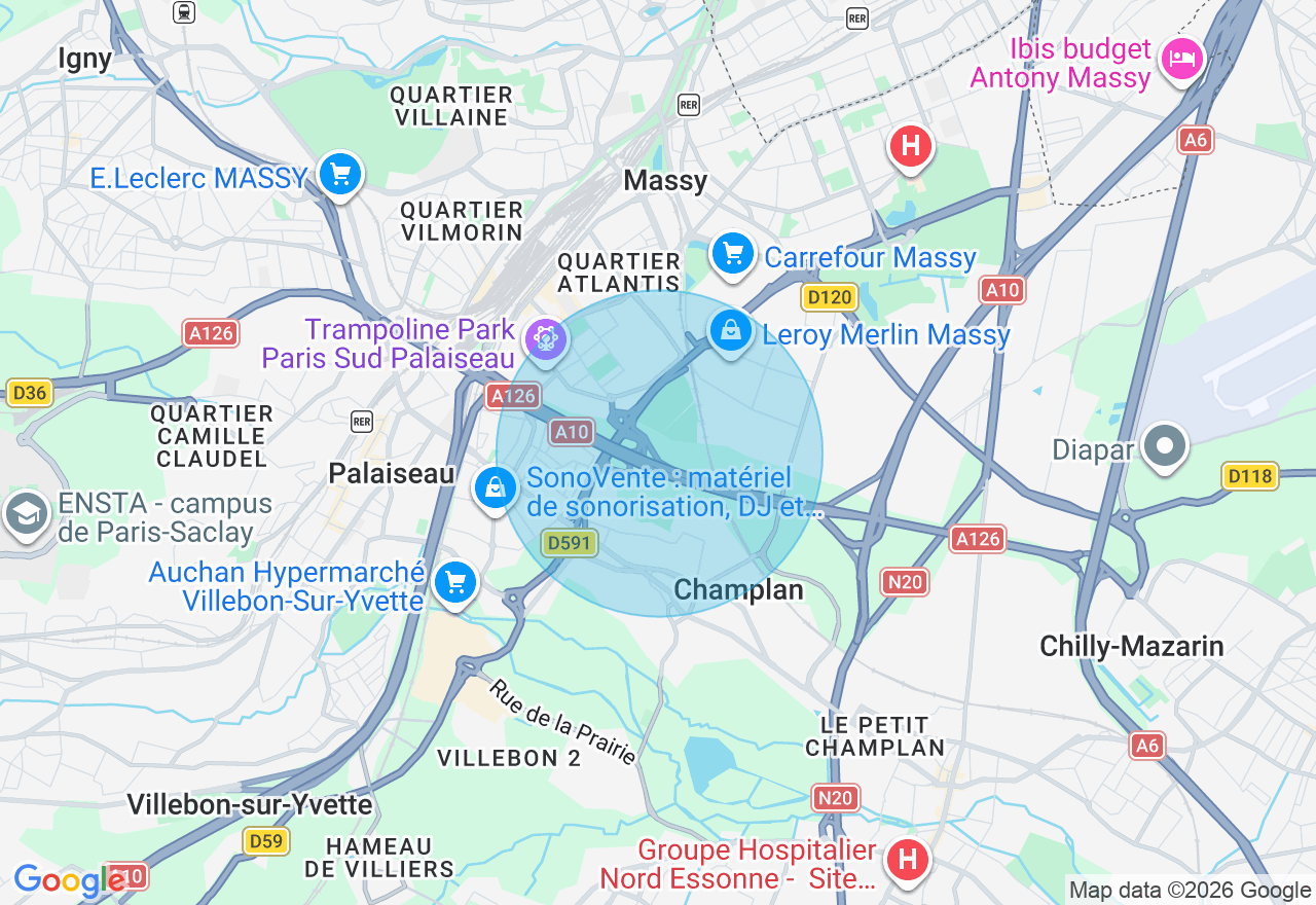 Carte de l'emplacement