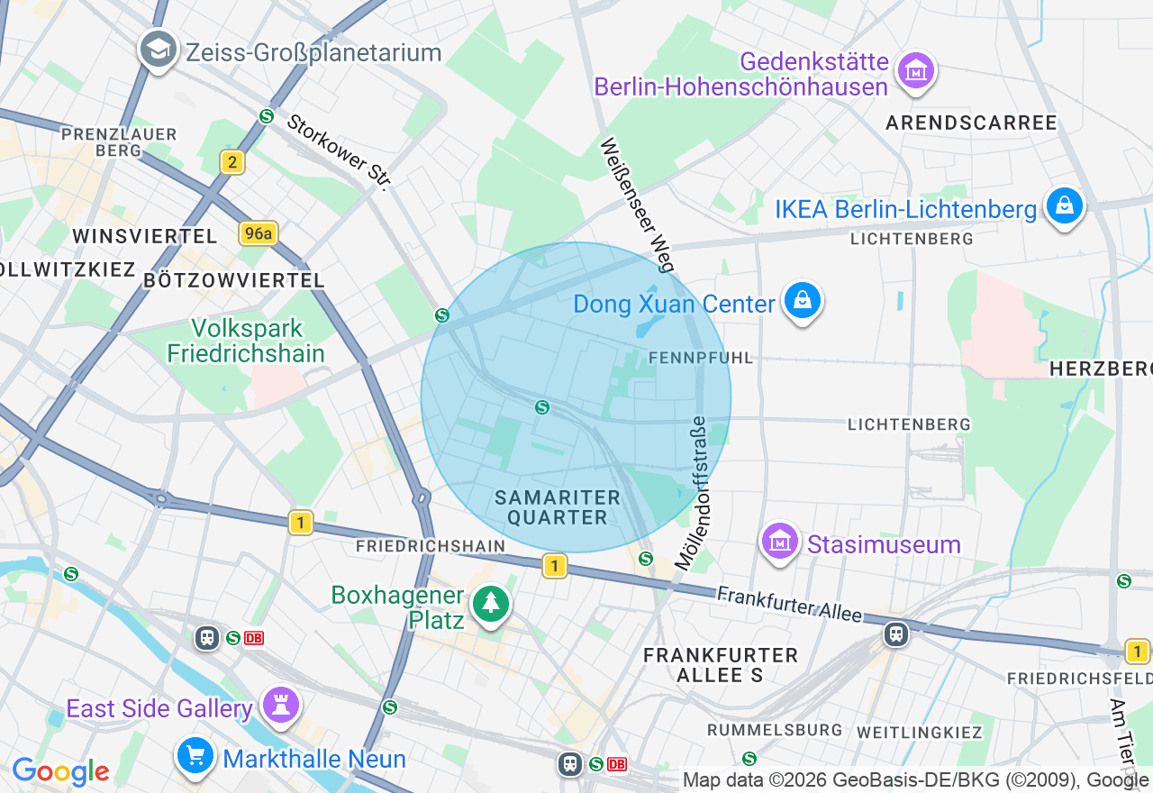 Kartenansicht der Location