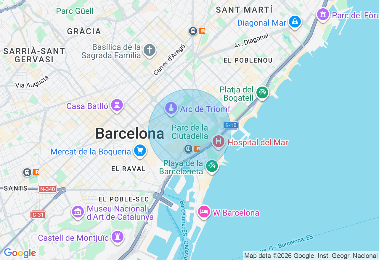 Mapa de la ubicación