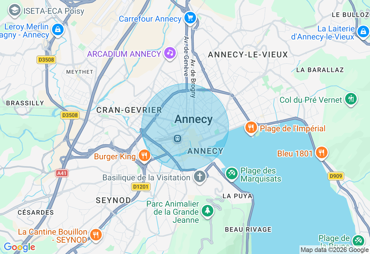 Carte de l'emplacement