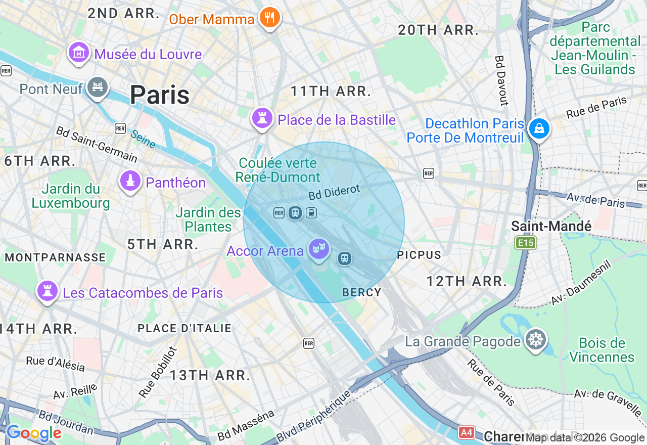 Carte de l'emplacement