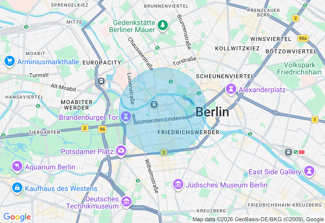 Kartenansicht der Location
