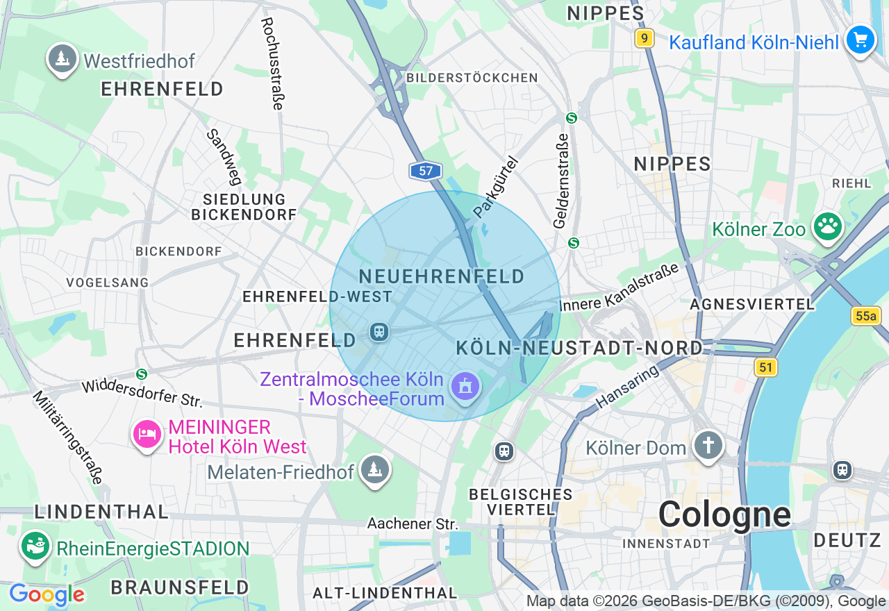 Kartenansicht der Location