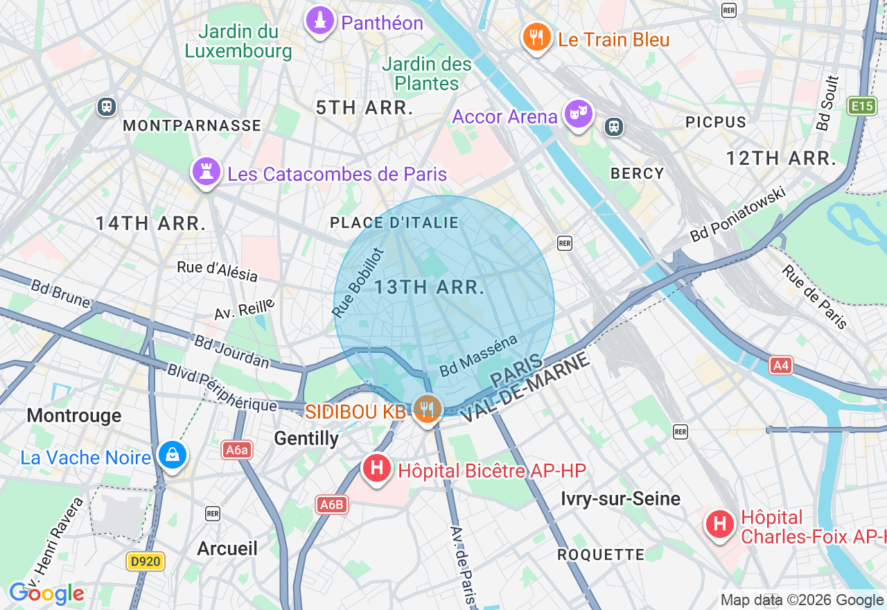Carte de l'emplacement