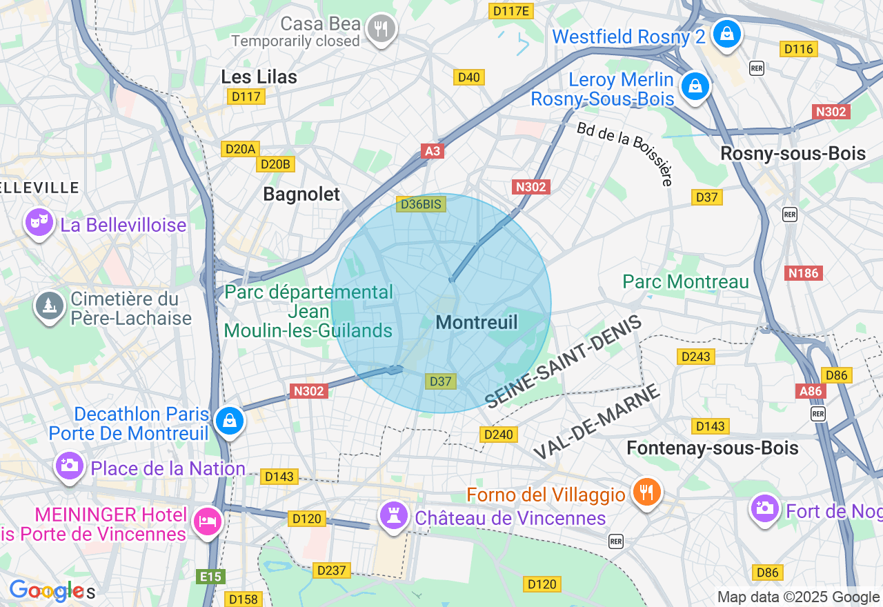 Carte de l'emplacement
